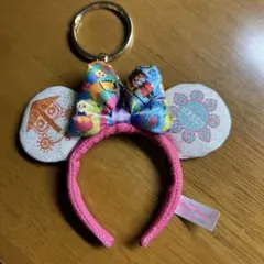 ディズニー　イッツアスモールワールド　カチューシャキーホルダー
