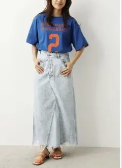 美品 ケミカルデニムスカート