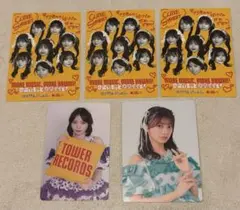 カワラボベストタワレコ特典　きゅーすとステッカー& 板倉可奈・真鍋凪咲トレカ