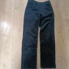 UNIQLO スリムフィット コーデュロイ　ストレートパンツ　ブラック