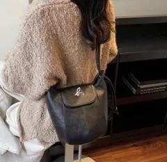 新品　Agnes b ブラック　ショルダーバック