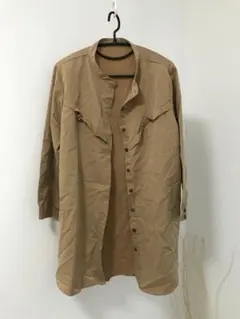 ベージュ M 長袖シャツ