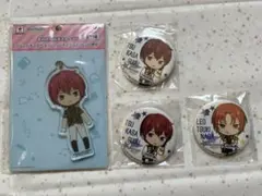 あんスタ 朱桜司 月永レオ アクキー 缶バッジ