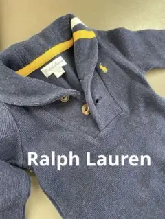 Ralph Lauren ネイビー フード付きロンパース 6M
