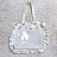 ほぼ未使用　ザッカマート A4 フリルデザイン 痛バ ホワイト リボン