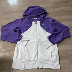 Nike DRI-FIT パープル ホワイト ジャケット S ナイキ　春　夏