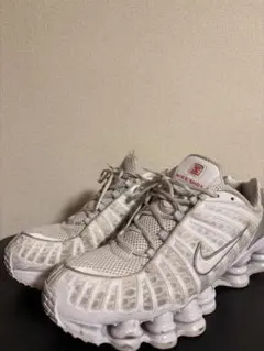 NIKE Shox TL ホワイト シルバー スニーカー 27.0 - メルカリ