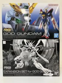 RG 1/144 ゴッドガンダム➕拡張セット➕水転写デカール セット - メルカリ