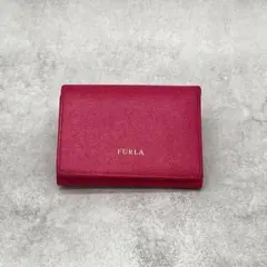 FURLA フルラ 三つ折り財布 レザー ピンク