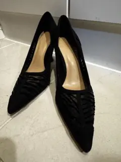 【H&M】ブラック メッシュ ハイヒールのサムネイル