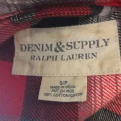 DENIM & SUPPLY RALPH LAUREN 長袖ネルシャツ S/P