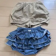 90cm 女の子 ショートパンツ 短パン フリル