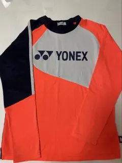YONEX 長袖ウェア Lサイズ オレンジ/ネイビー