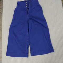 デニム　ワイドレッグパンツ 140cm