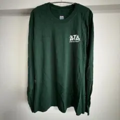 ヘインズ カットソー ロンT プリント XL 緑 白 綿 お出かけのサムネイル