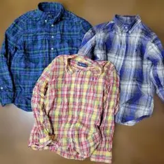 Ralph Lauren 長袖シャツ 3枚セット 150サイズ
