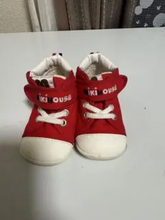 ミキハウス 赤 ハイカット 13cm