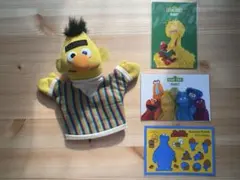 セサミストリート　パペットとポストカードのセット