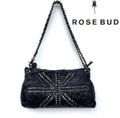 ROSE BUD ローズバッド スタッズ レザー ショルダー バッグ y2kのサムネイル