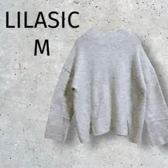 LILASIC ◆リラシック/ハイネックニット/セーター/M/白系/1740のサムネイル