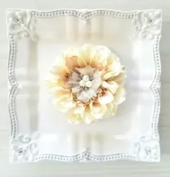 コサージュ　ベージュグラデーション色　暖色系　記念行事　セレモニー