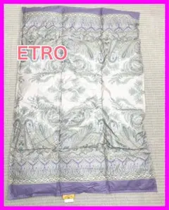 Etroエトロ　羽毛　膝掛け　✳︎未使用✳︎ 美品 ETRO エトロ 羽毛ひざ掛け ペイズリー柄 - メルカリ