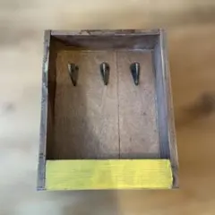 木製フック付き収納ボックス　海外製