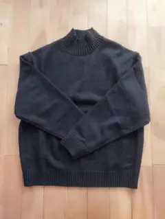 UNIQLO ユニクロ　C　ローゲージハイネックセーター　Mサイズ　ブラック