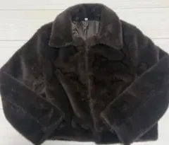 ブラウン ファージャケット