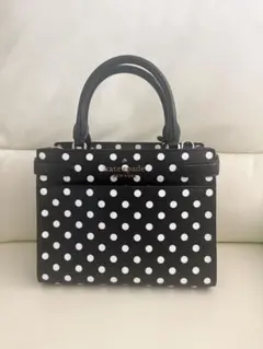 kate spade ドット柄 ハンドバッグ　ショルダー付