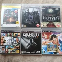 【PS3ソフト6本まとめ売り】バイオ/GTA/COD 人気作セット