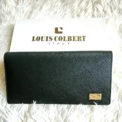 【美品】LOUIS COLBERT イタリア製　ダークグリーン 長財布
