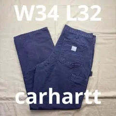 美品　carhartt ダック　ペインターパンツ　ダークブラウン　W34 L32
