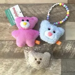 【美品】mojojojo クマ マスコット3個セット まとめ売り