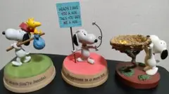 【スヌーピー】置物 / フィギュア　3個セット