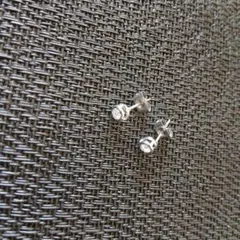 #ステンレス スタッドピアス クリスタル風