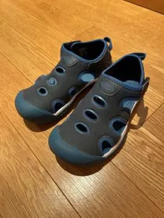 KEEN キッズサンダル グレー/ブルー　18.5