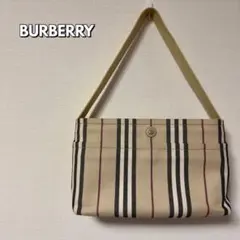 【美品】BURBERRY LONDON ノバチェック ハンドバッグ キャンバス