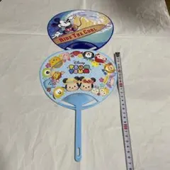 ディズニー ツムツム ミッキー うちわ 2枚セット