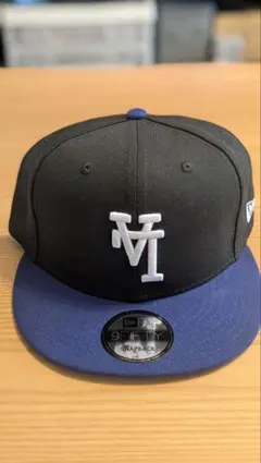 New Era 9FIFTY ブラック ブルー キャップ スナップバック