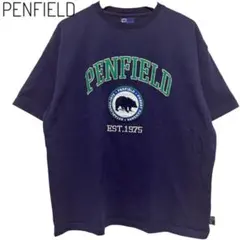 美品 ペンフィールド レディース ネイビー 半袖 ロゴ ビッグTシャツ コットンのサムネイル