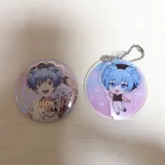 暗殺教室 潮田渚 スイパラ スイーツパラダイス アクスタ 缶バッチ