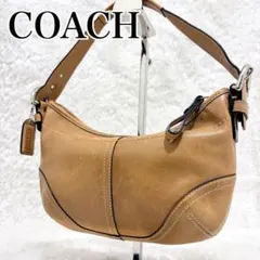 COACH one shoulder hobo signatureleather