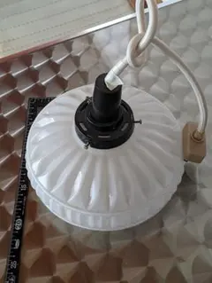 昭和レトロ 日立照明 LS603 WH 花柄シェードランプ アンティーク調