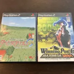 PS2 2本セット ダビスタ04 +ウイニングポスト6 マキシマム2004 競馬
