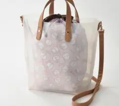 新品未使用 ビニール 巾着 ハチワレ スケルトンバック ちいかわ ショルダー