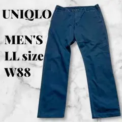 UNIQLO メンズ チノパン LL W88 ネイビー
