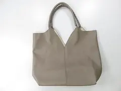 値下げ GUSCIO グッシオ トートバッグ ハンドバッグ レザー 베이지