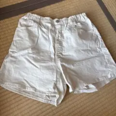 UNIQLOデニムショートパンツ　ホワイト　160