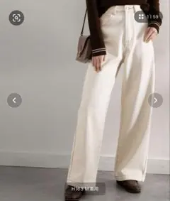 classicalelfハイウエスト デニム パンツ